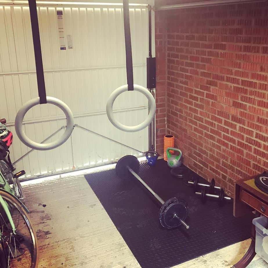 My home gym set up in my garage.