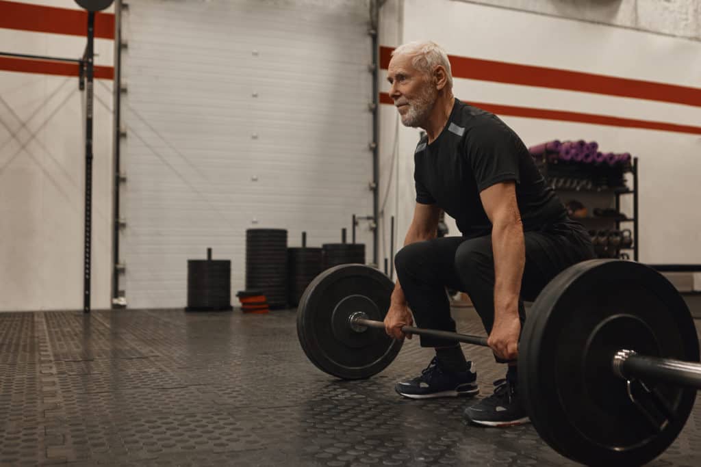 Deadlifting Senior