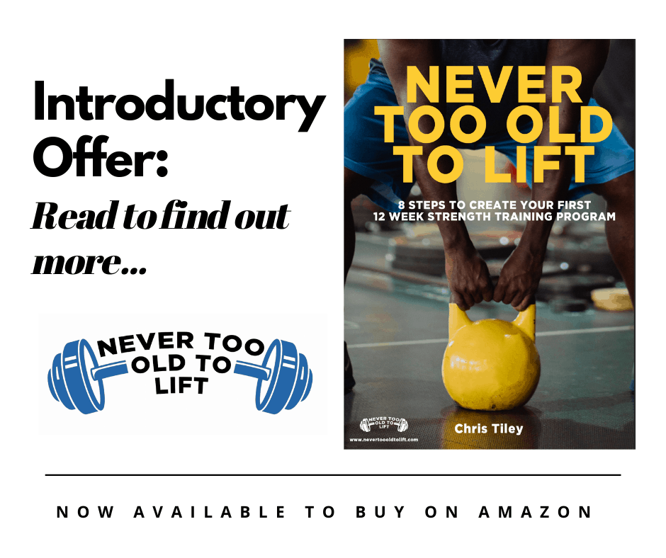 Never Too to Old to Lift on Amazon