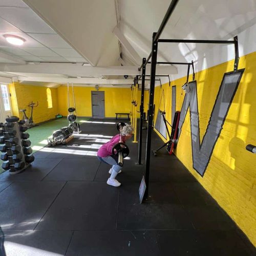 Veronica in her local gym